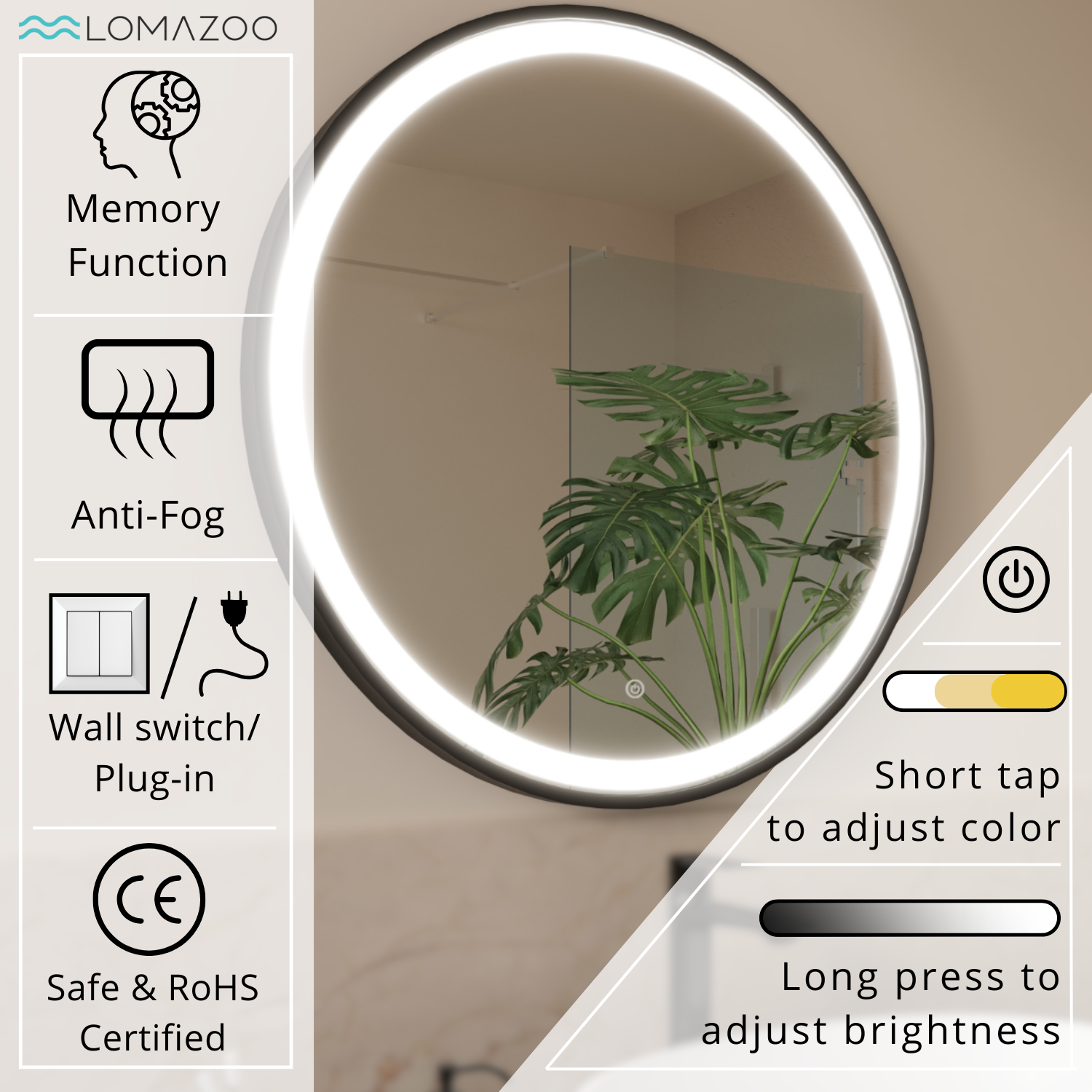 BOLOGNA - 70 CM (Zwart)