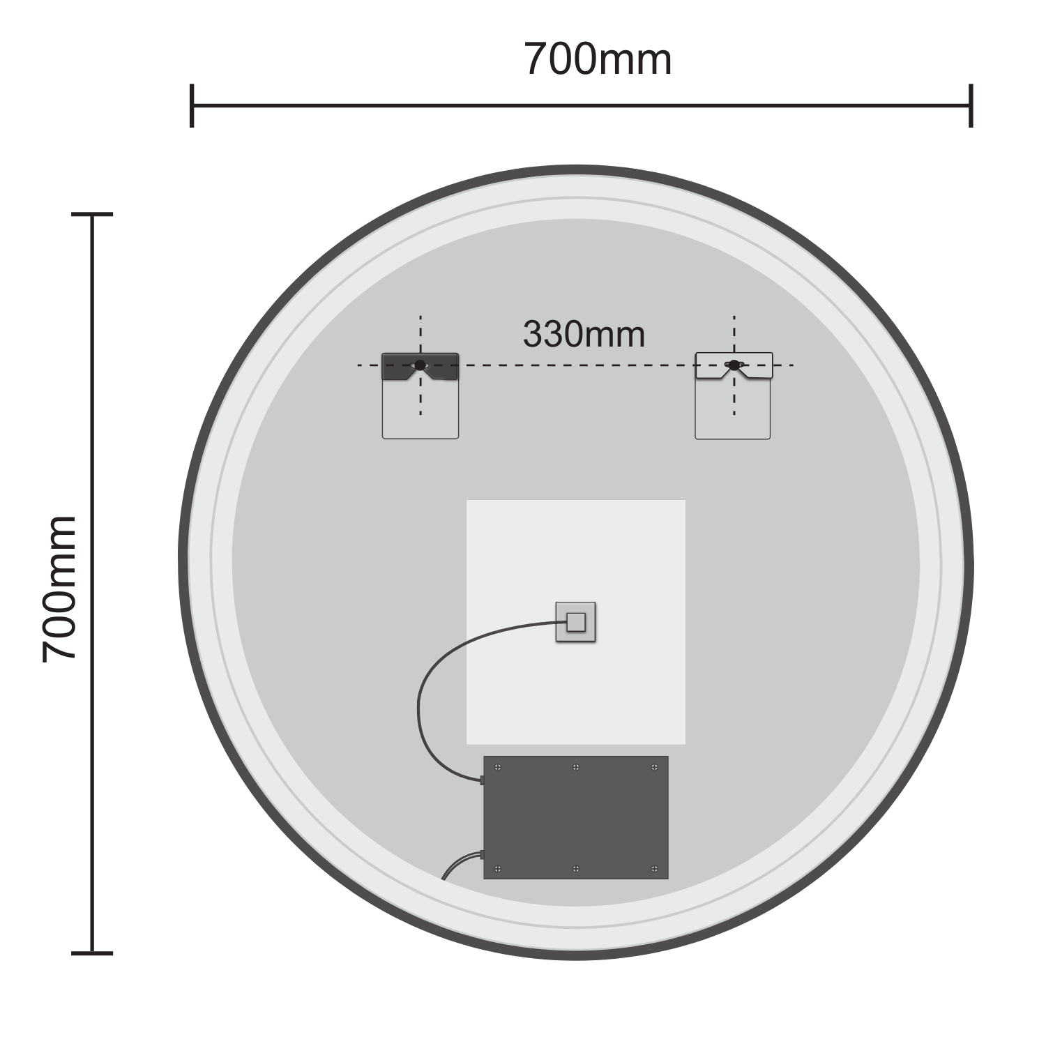 BOLOGNA - 70 CM (Zwart) - lomazoo.com