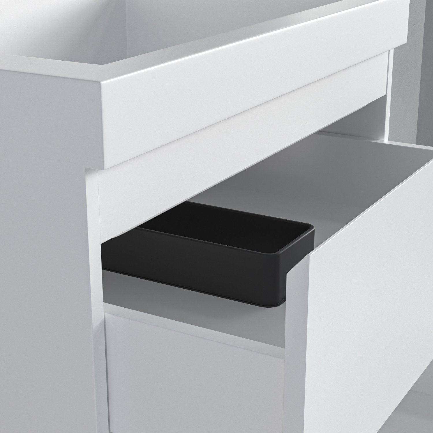 MONACO glanzend wit - wastafel wit - 60 cm - lomazoo.com