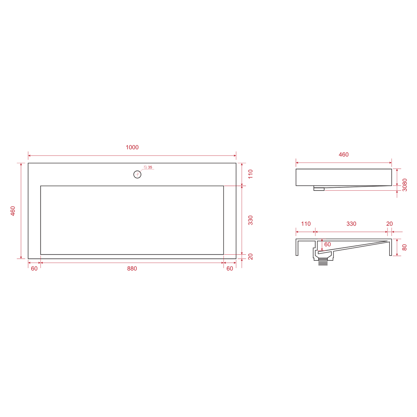 AZURO Glanzend Wit - Wastafel Wit - Met Kolomkast - 100cm - lomazoo.com