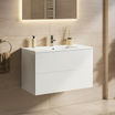 NINEO Bianco lucido - Lavabo bianco - 80 cm