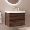 MONACO Rovere Marrone - Lavabo Bianco - 60 cm