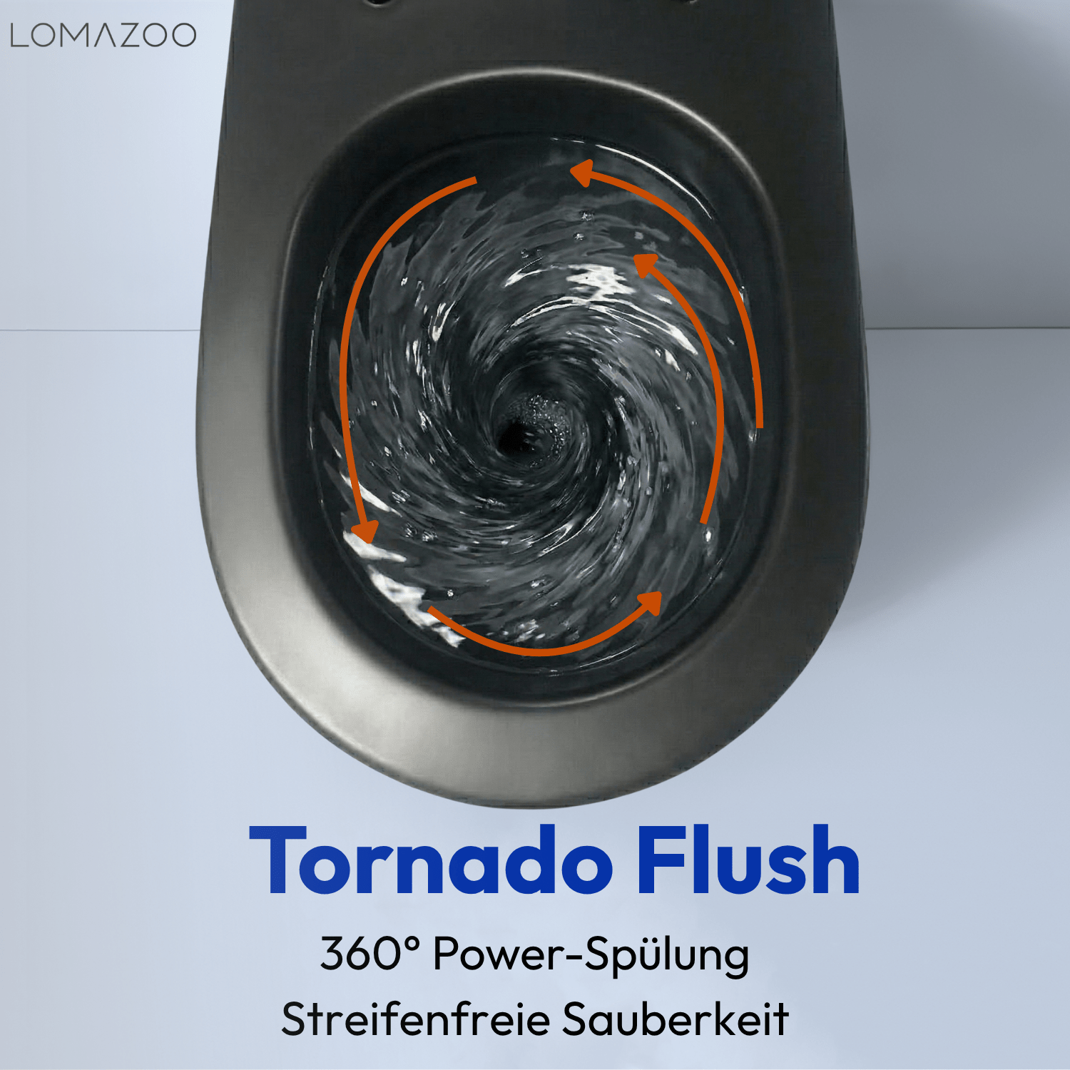 Hangtoilet met Inbouwreservoir - Rond Zwart - Drukplaat Vierkant Zwart - Linea - lomazoo.com