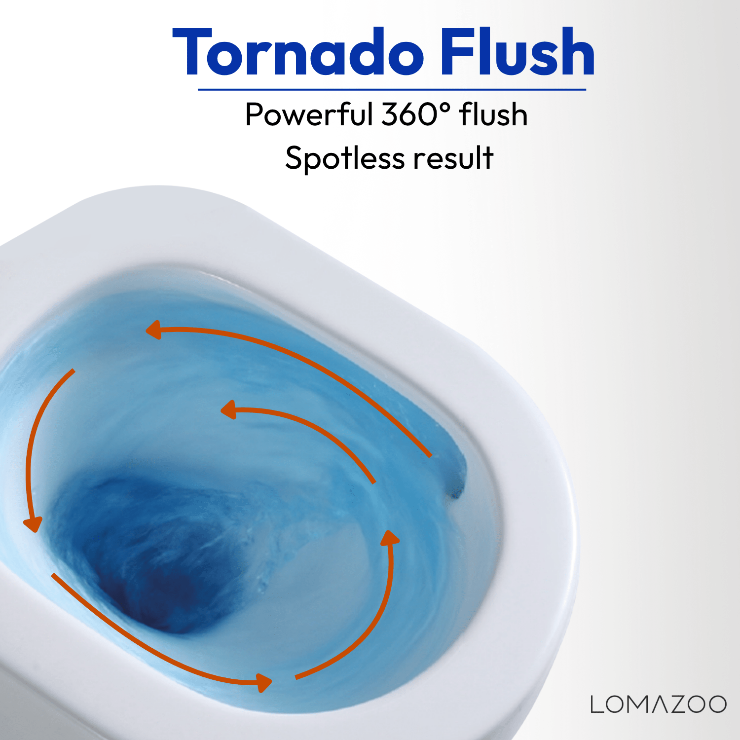 Hangtoilet met Inbouwreservoir - Rond Wit - Drukplaat Vierkant Chroom - Linea - lomazoo.com