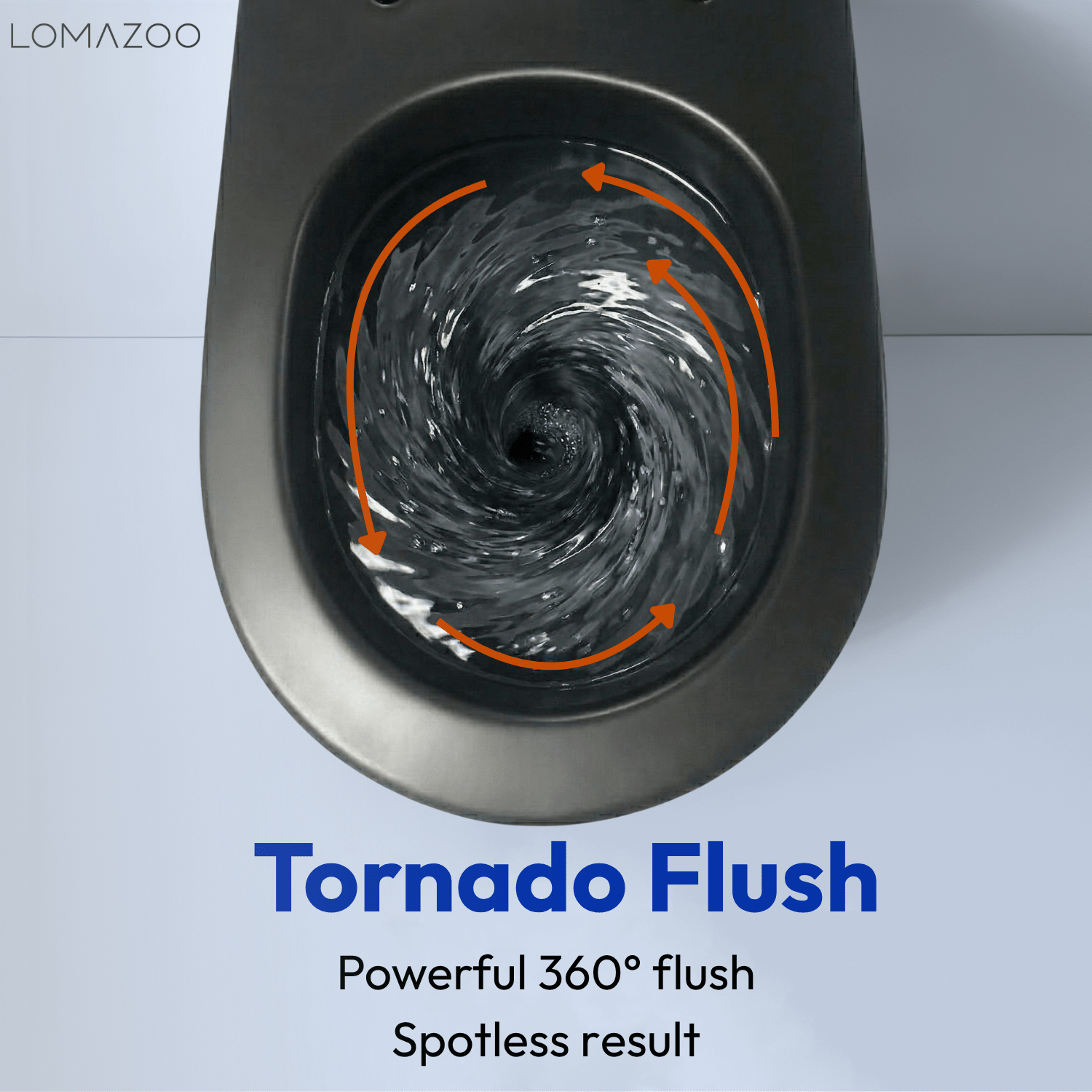 Hangtoilet met Inbouwreservoir - Rond Zwart - Drukplaat Rond Zwart - Linea - lomazoo.com