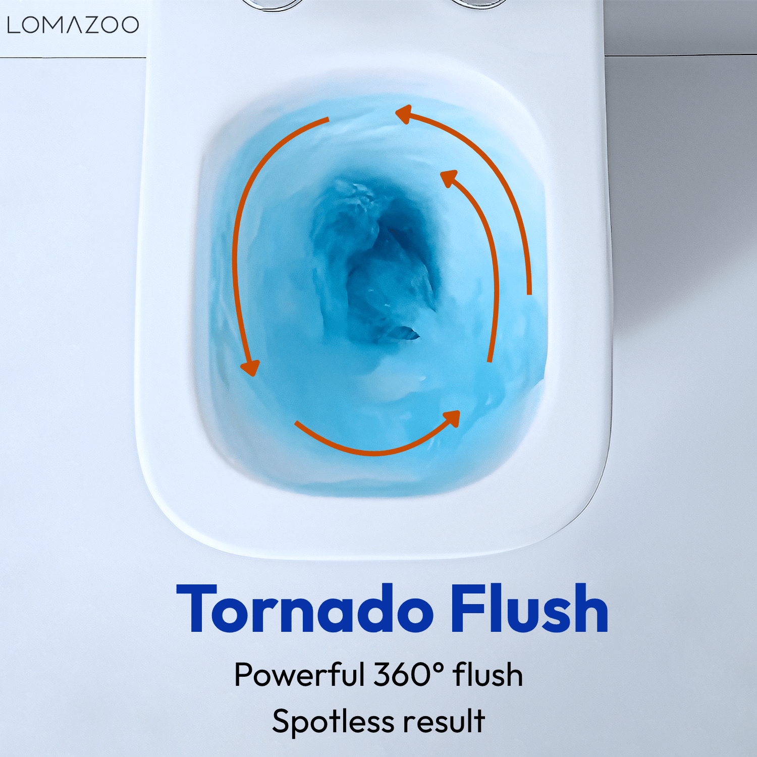 Hangtoilet met Inbouwreservoir - Vierkant Wit - Drukplaat Vierkant Goud - Linea - lomazoo.com