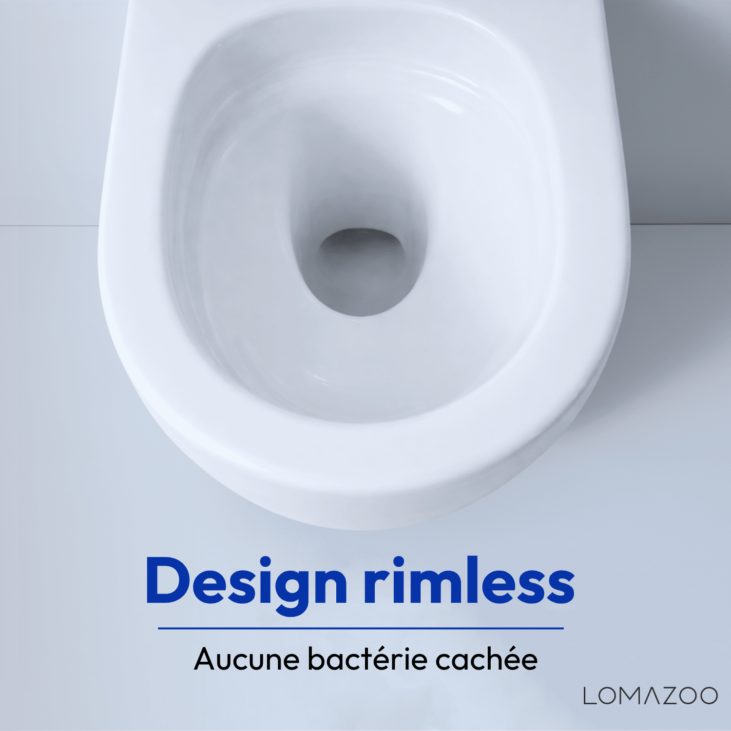 Hangtoilet met Inbouwreservoir - Rond Wit - Drukplaat Vierkant Gunmetal - Linea - lomazoo.com