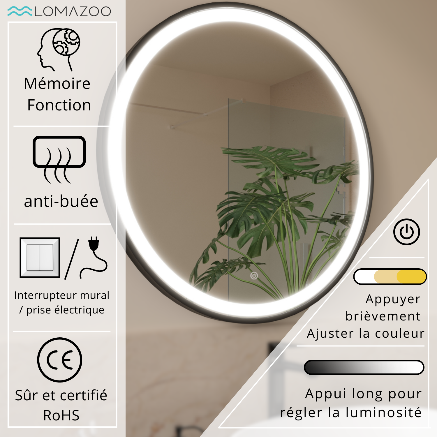 MILANO - 60 cm (zwart)