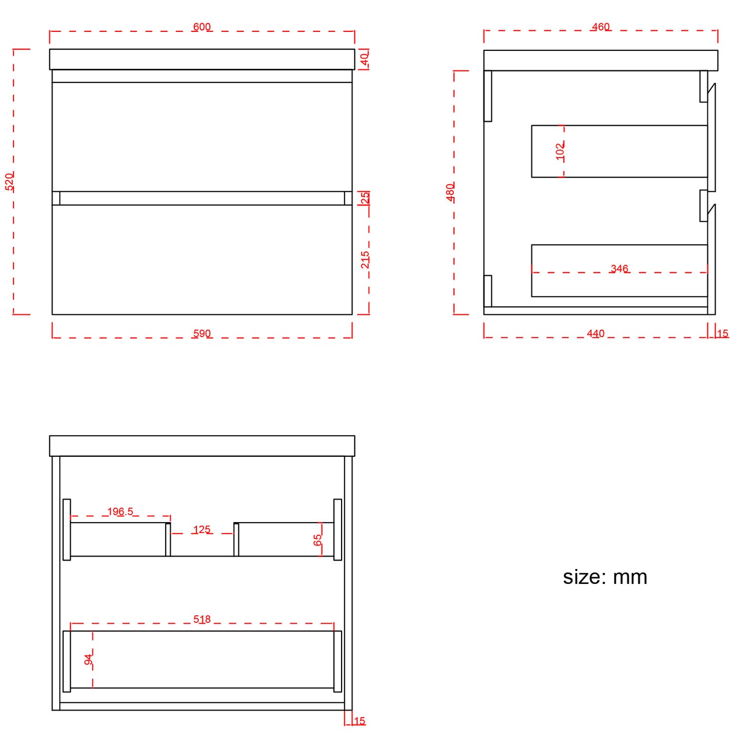 AZURO Warm Eiken - Wastafel Wit - Met Kolomkast - 60cm - lomazoo.com