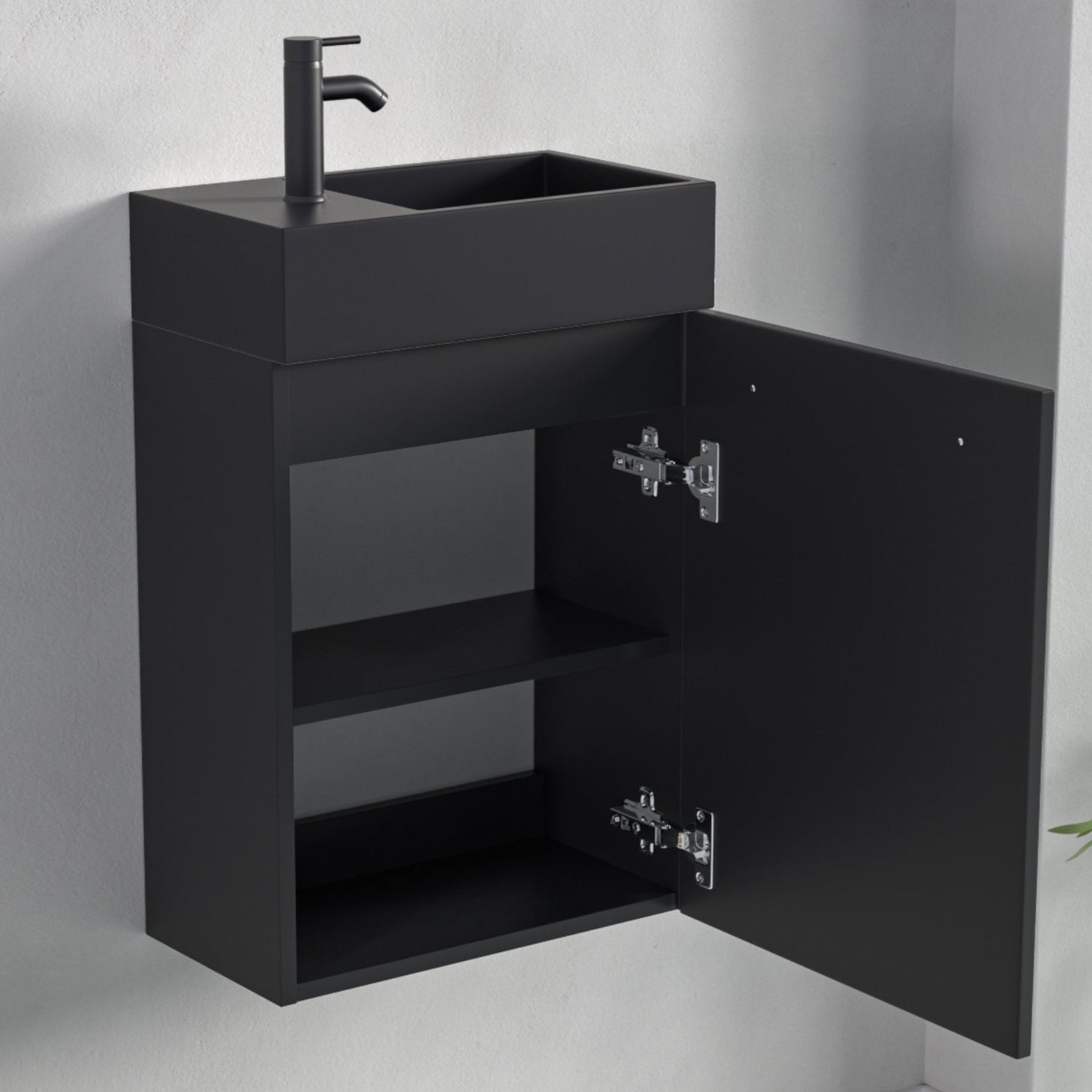 BOMBAY Mat Zwart - Wastafel Zwart - lomazoo.com