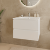 MARENZA Glanzend Wit - Wastafel Wit - 60cm - lomazoo.com