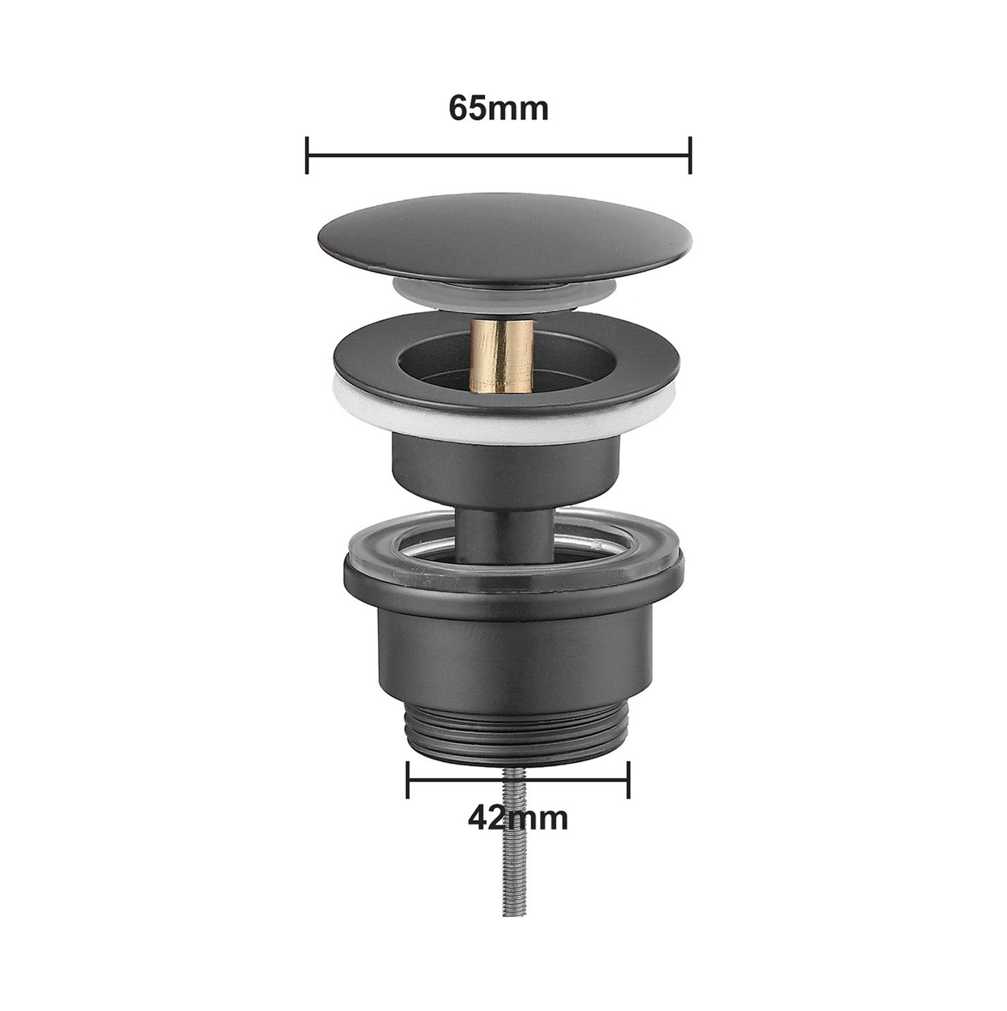 Piletta click-clack per lavabo 42 mm - Gunmetal