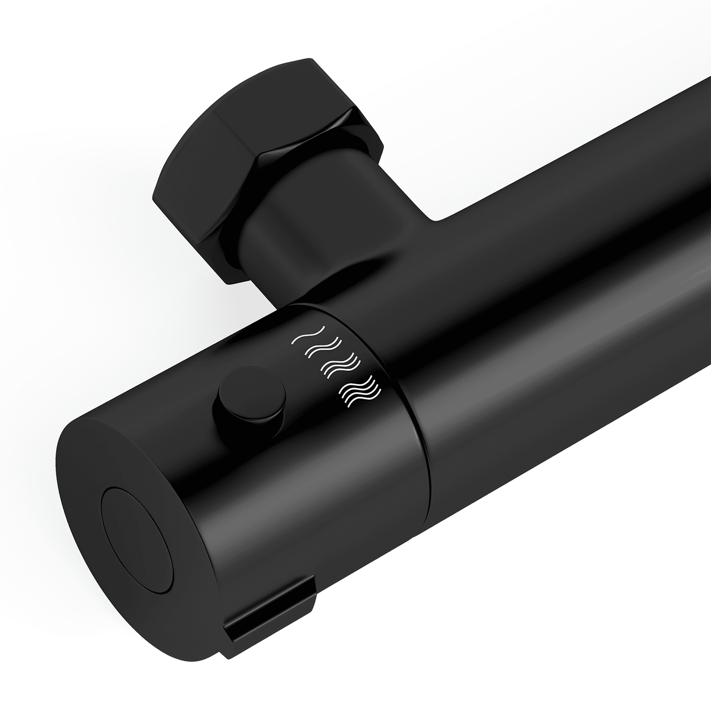 Thermostatische douchekraan Mat Zwart - 15cm - lomazoo.com