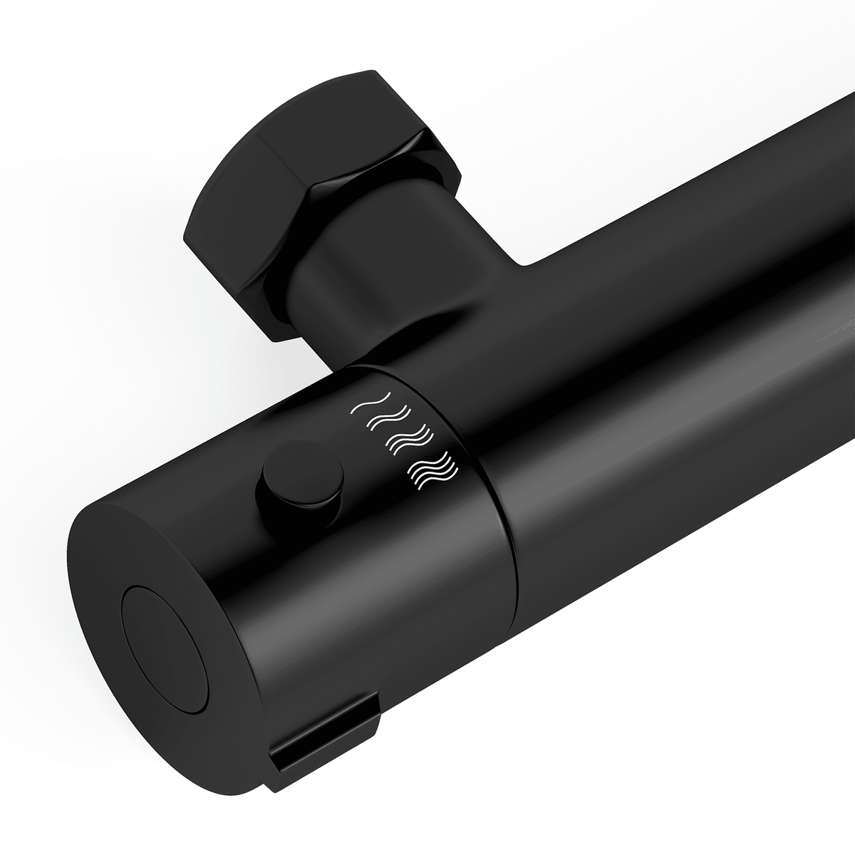 Thermostatische douchekraan Mat Zwart - 15cm - lomazoo.com
