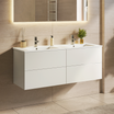 NINEO Bianco lucido - Lavabo bianco - 120 cm
