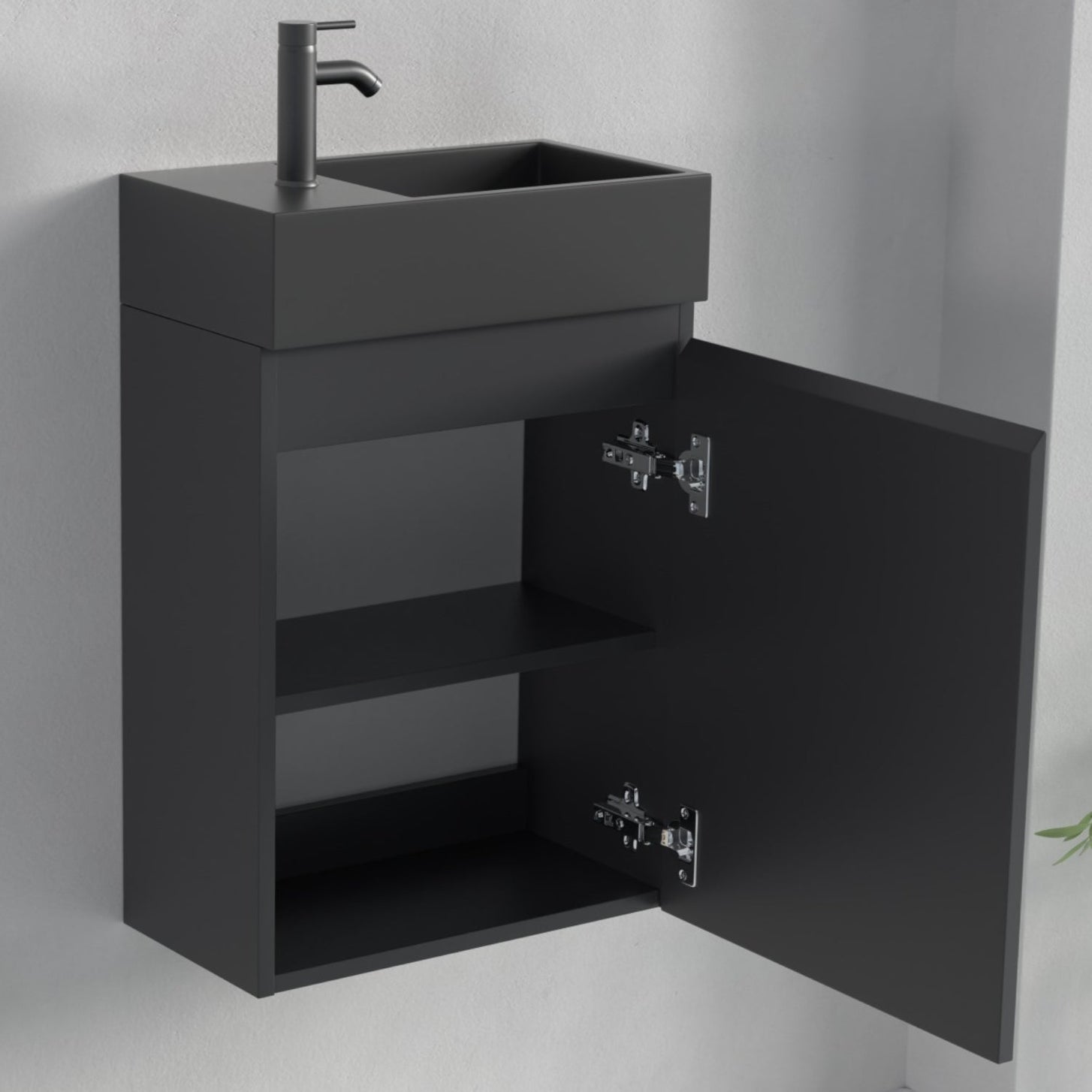 MALIBU Mat Zwart - Wastafel Zwart - lomazoo.com